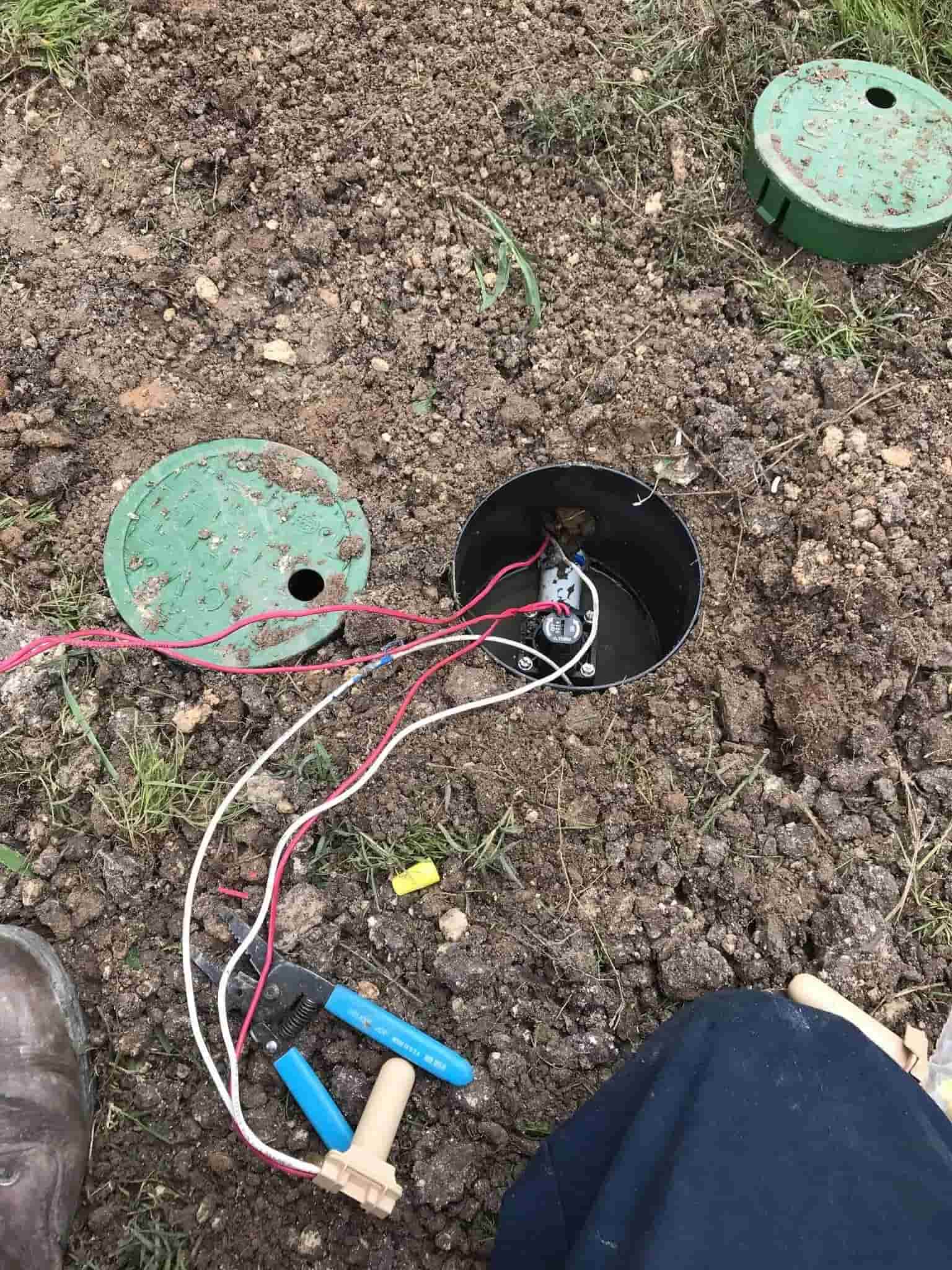 Photo of electrical work done for an irrigation system by JNS Irrigation & Backflow.